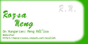 rozsa meng business card